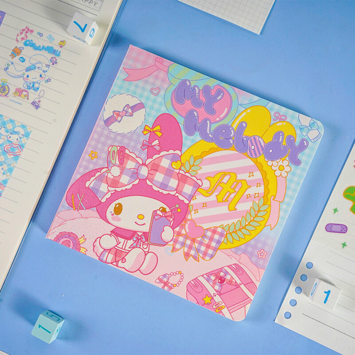 Sanrio - Kawaii Notitieboeken Set – My Melody, Kuromi & Cinnamoroll (3 stuks) + Stickers | Perfect voor Journaling & Cadeau