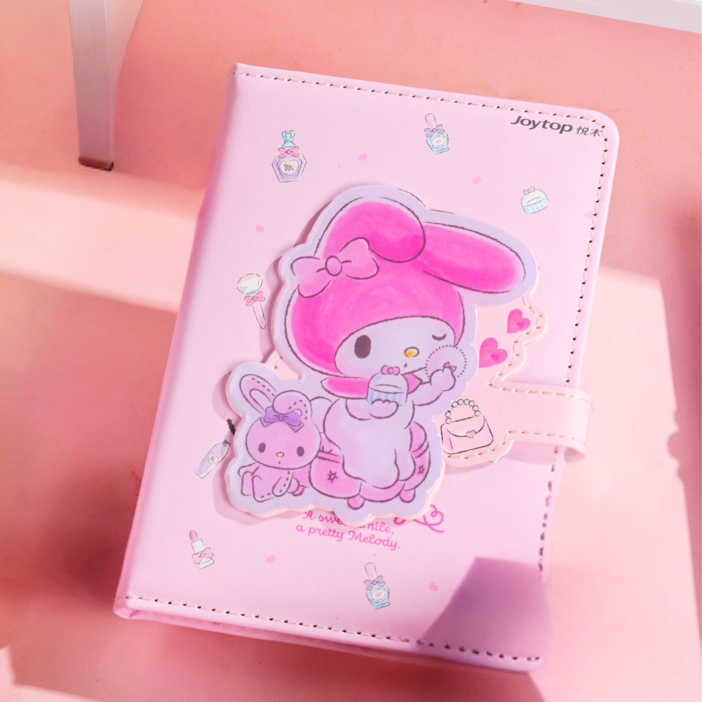 Sanrio – My Melody A6 Notitieboek Cadeauset – Schattig Dagboek met Magneetsluiting & Pen – Limited Edition Joytop x Sanrio - Cadeaubox / Schrijfset - origineel Sanrio-product