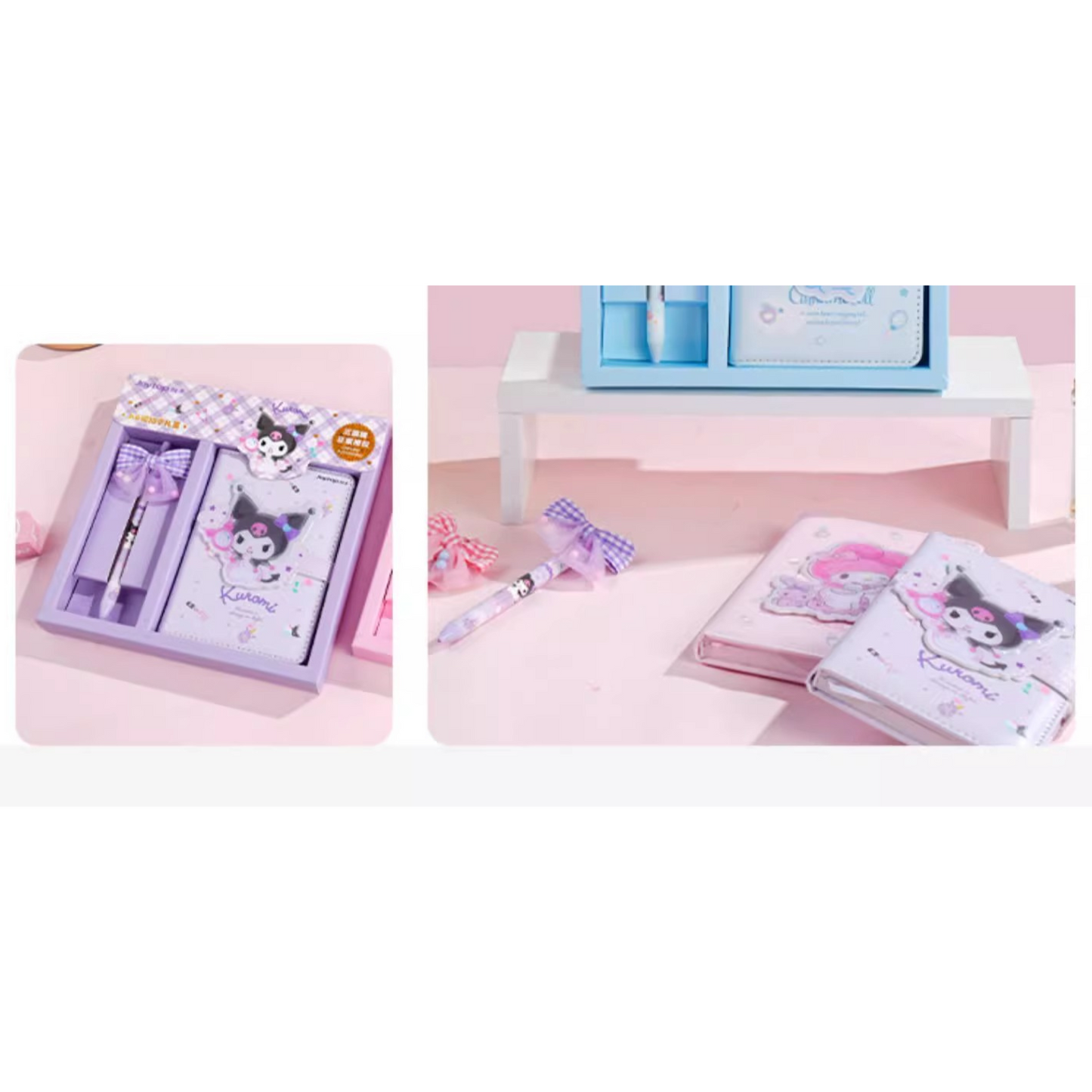 Sanrio - Kuromi A6 Notitieboek Cadeauset – Schattig Dagboek met Magneetsluiting & Pen – Limited Edition Joytop x Sanrio - Cadeaubox / Schrijfset - origineel Sanrio-product