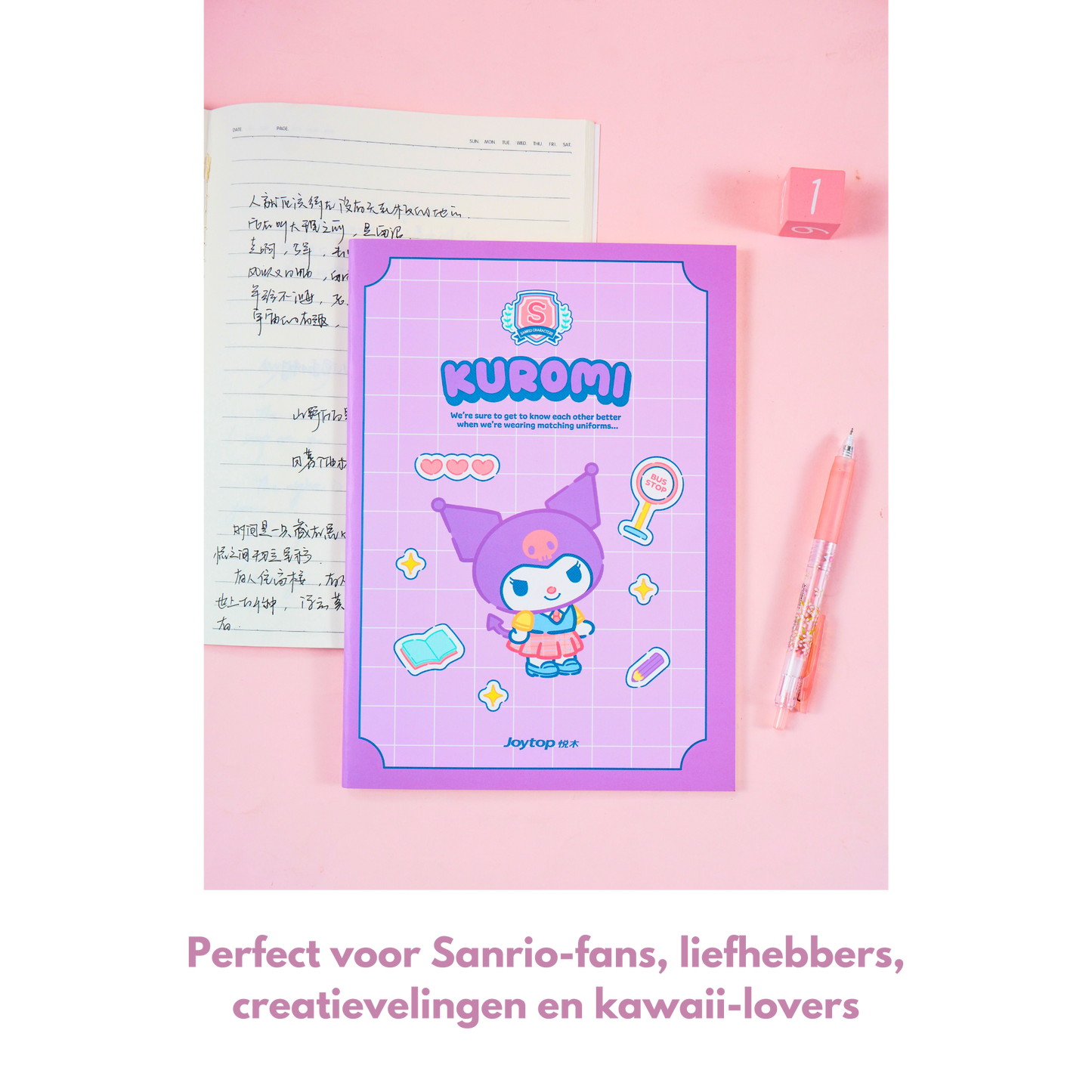 Sanrio - B5 Notitieboek Set – 4 Stuks – Officieel Gelicentieerd Sanrio – My Melody, Kuromi, Cinnamoroll & Pochacco – Kawaii Studenten Stationery - kawaii schoolspullen