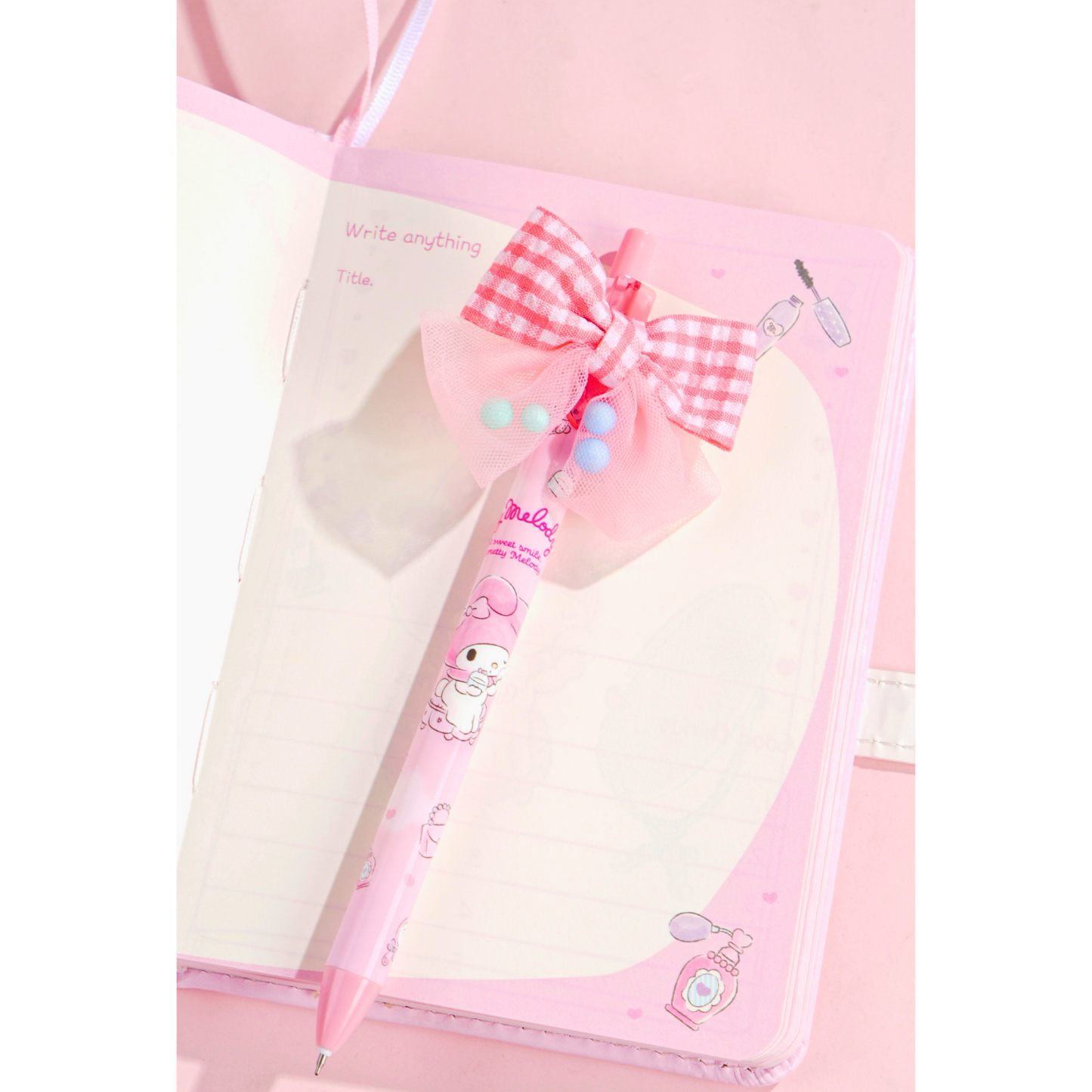Sanrio – My Melody A6 Notitieboek Cadeauset – Schattig Dagboek met Magneetsluiting & Pen – Limited Edition Joytop x Sanrio - Cadeaubox / Schrijfset - origineel Sanrio-product