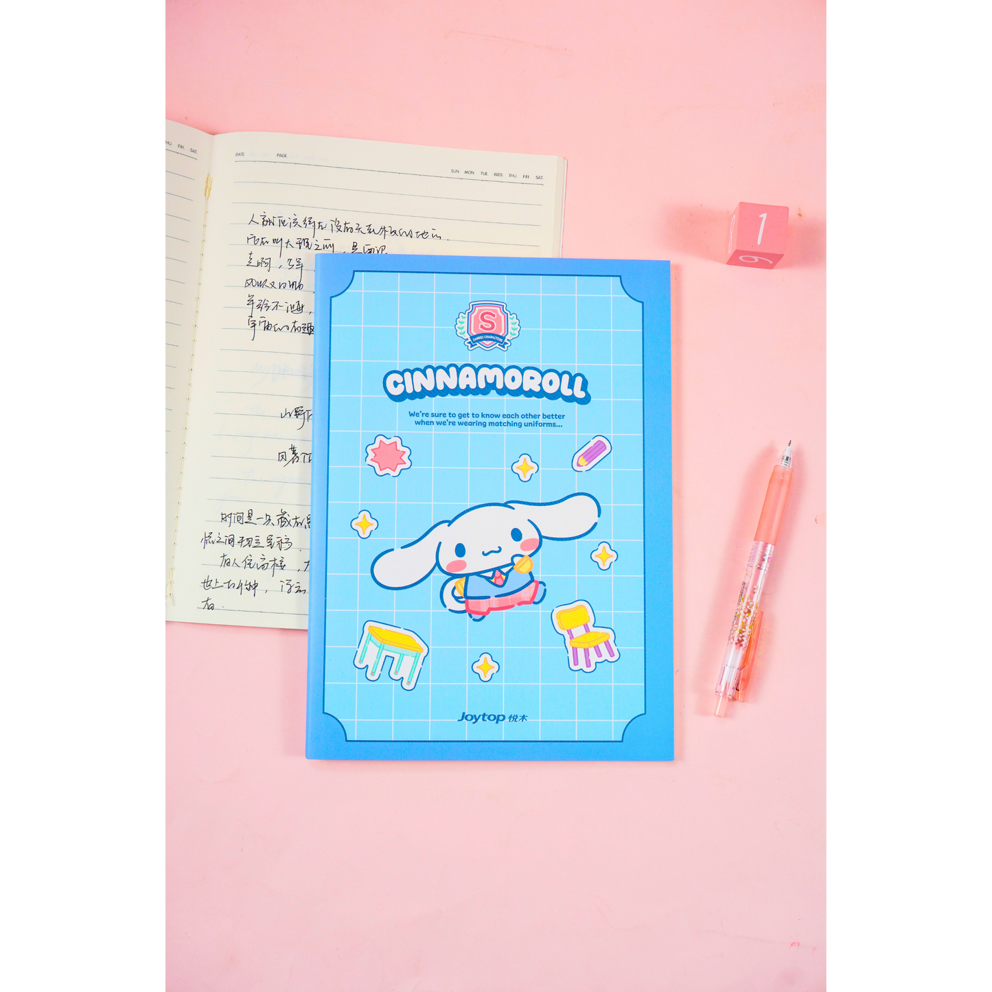 Sanrio - B5 Notitieboek Set – 4 Stuks – Officieel Gelicentieerd Sanrio – My Melody, Kuromi, Cinnamoroll & Pochacco – Kawaii Studenten Stationery - kawaii schoolspullen