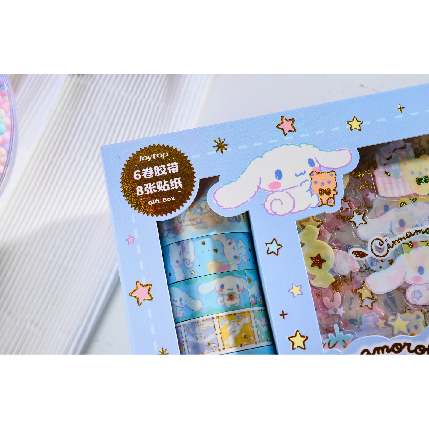 Sanrio - Cinnamoroll Washi Tape & Sticker set / cadeauset – Creatieve DIY Decoratie Set (Sanrio Geautoriseerd Product)
