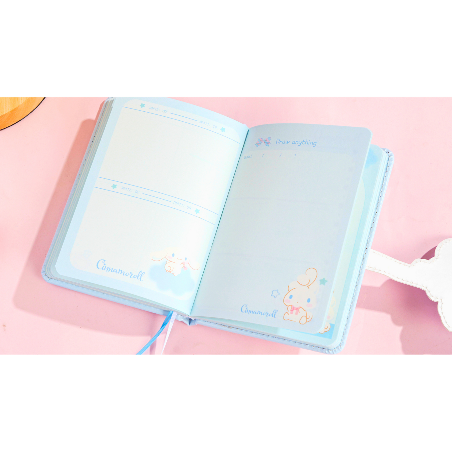 Sanrio – Cinnamoroll A6 Notitieboek Cadeauset – Schattig Notitieboek / Dagboek met Magneetsluiting & Pen – Limited Edition Joytop x Sanrio - Cadeaubox / Schrijfset - origineel Sanrio-product