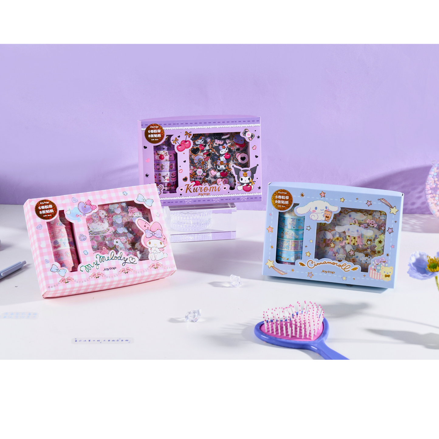 Sanrio - Cinnamoroll Washi Tape & Sticker set / cadeauset – Creatieve DIY Decoratie Set (Sanrio Geautoriseerd Product)