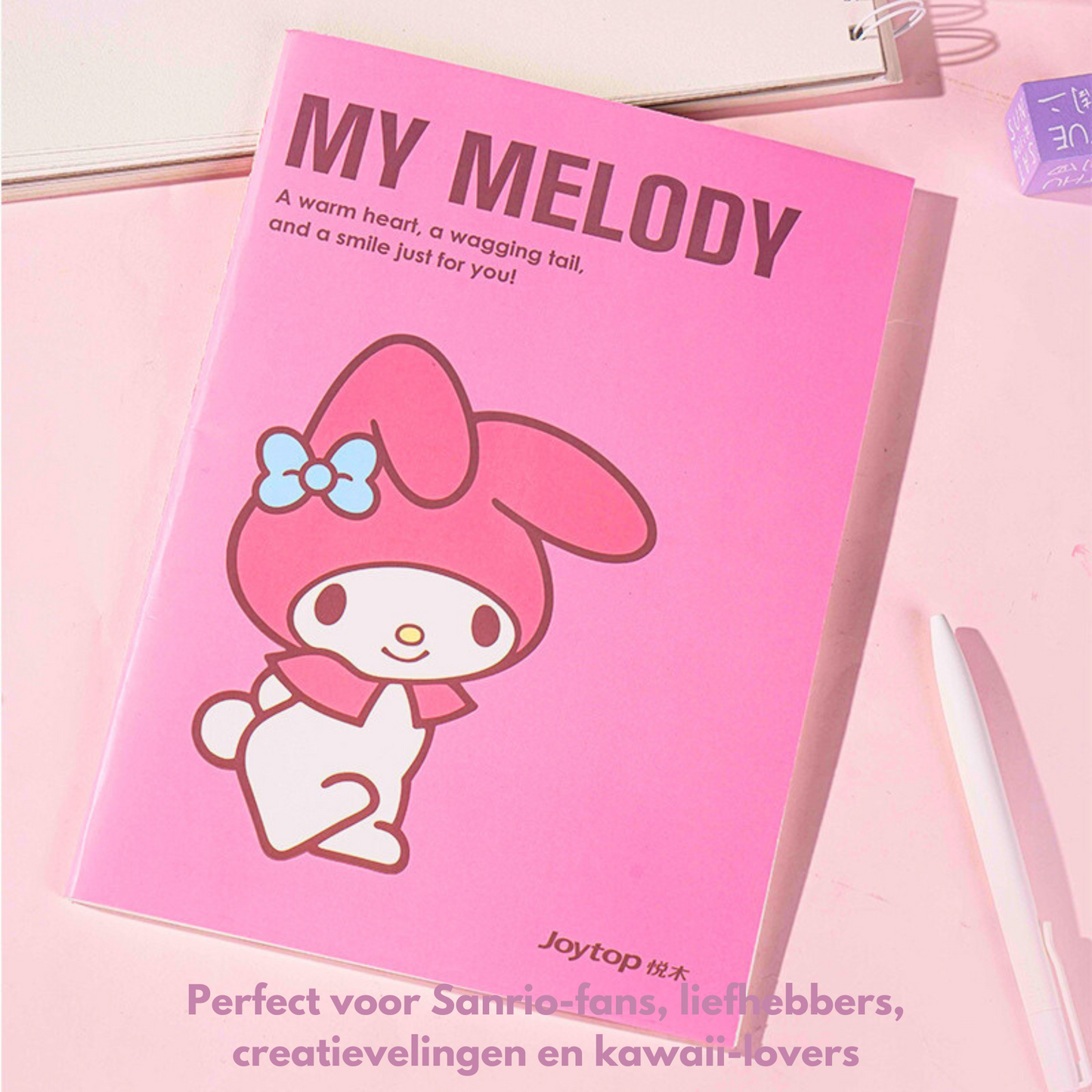 Sanrio - Officieel Gelicentieerd Sanrio – Simple Line Series - Set van 3 stuks B5 Gelijnde Notitieboeken met My Melody, Kuromi en Cinnamoroll, Schattig, Met Stiksels, Perfect Voor Notities