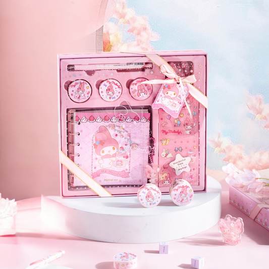 Sanrio – My Melody Dessert Party Cadeaubox / Schrijfset - Schattige & Creatieve Sanrio Cartoon Cadeauset