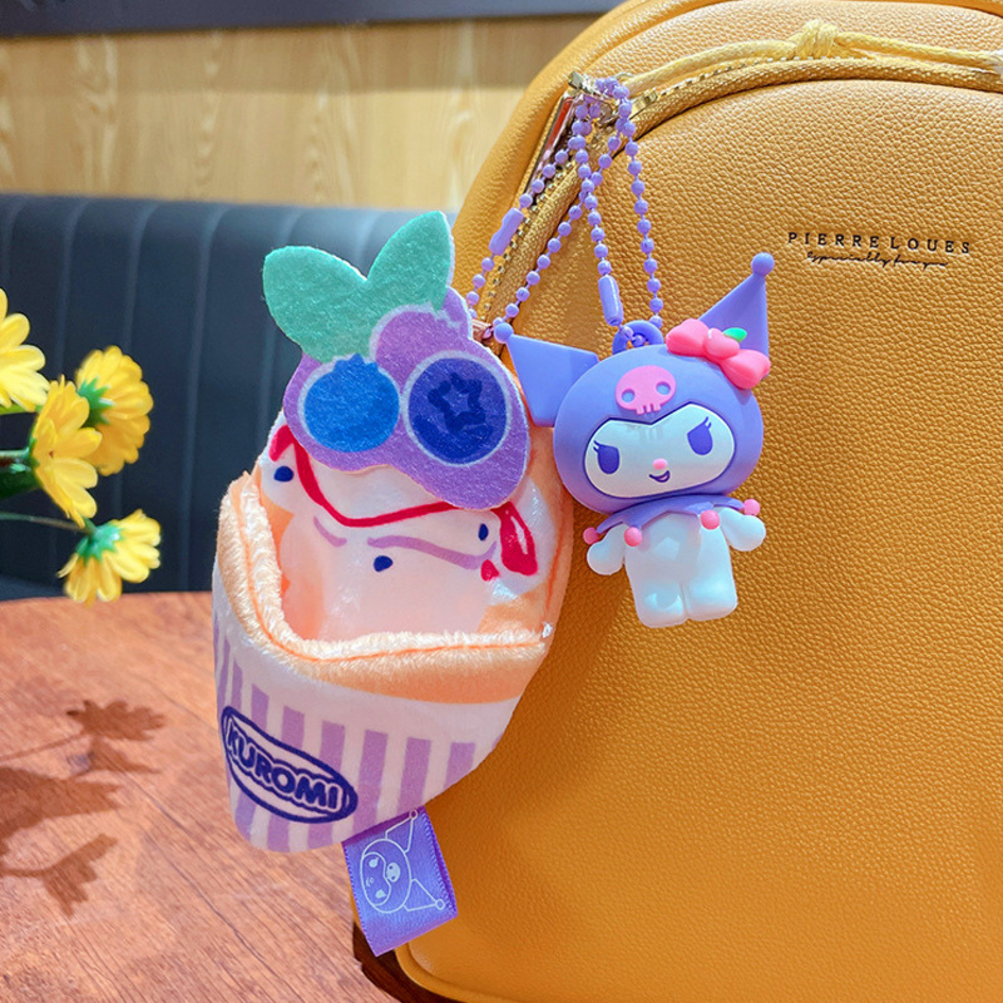 Sanrio Kuromi Kawaii Crêpe Tas Hanger – Sleutelhanger - Pluche Accessoire Meisjes – Anime Cadeau Idee