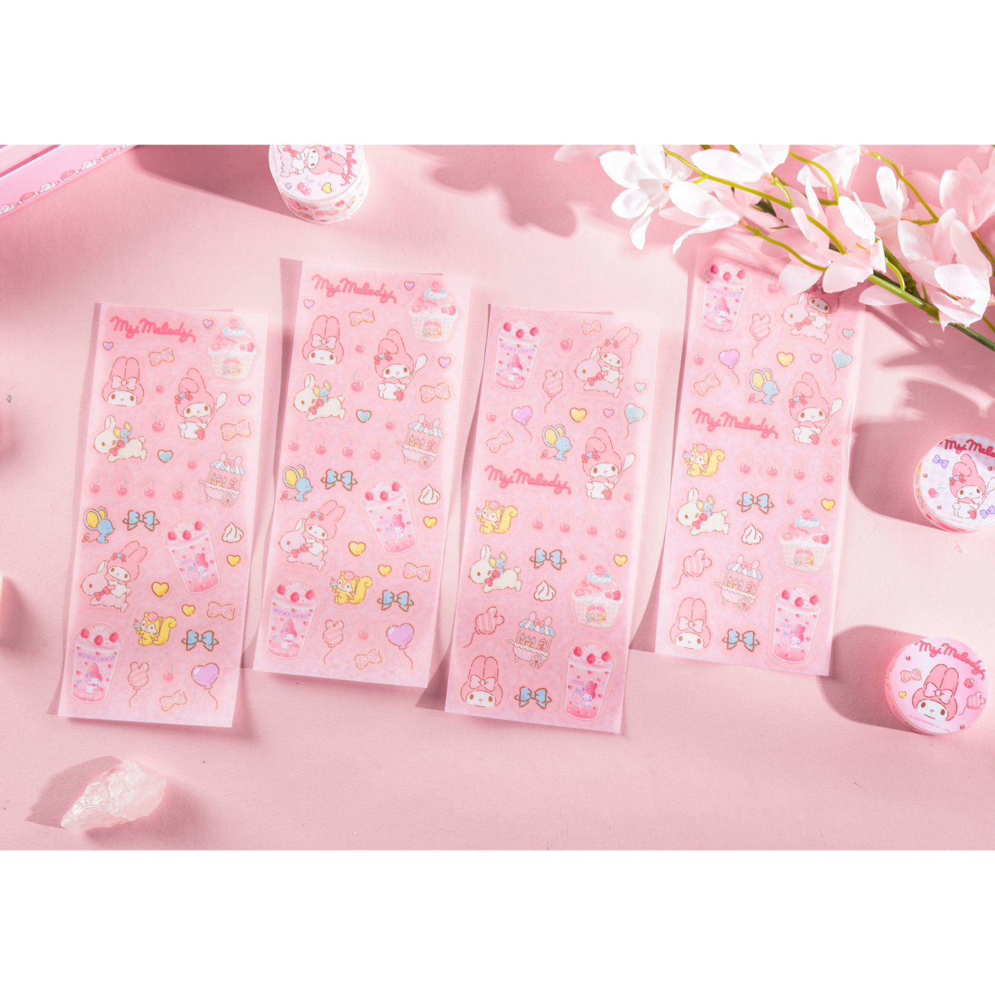 Sanrio – My Melody Dessert Party Cadeaubox / Schrijfset - Schattige & Creatieve Sanrio Cartoon Cadeauset