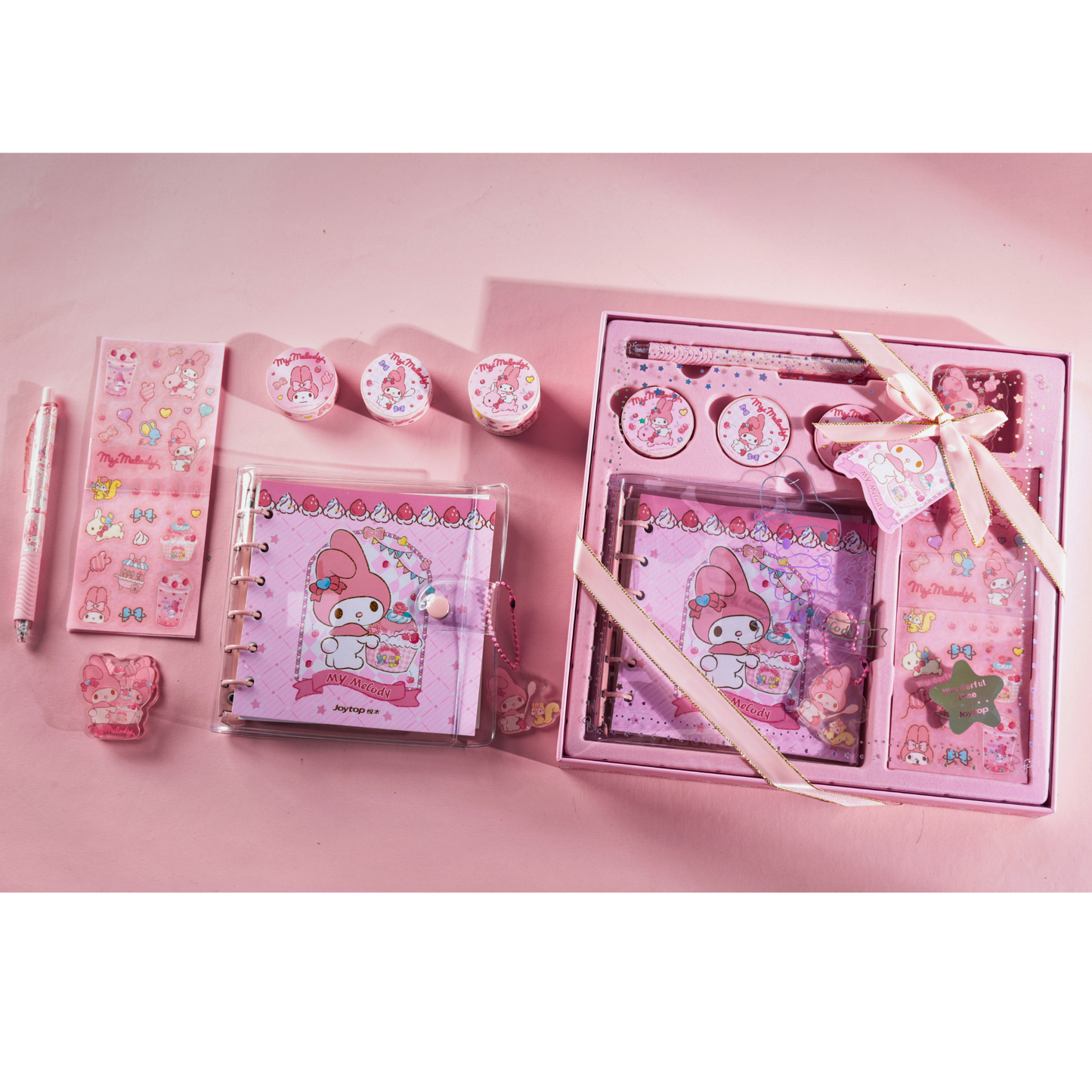 Sanrio – My Melody Dessert Party Cadeaubox / Schrijfset - Schattige & Creatieve Sanrio Cartoon Cadeauset